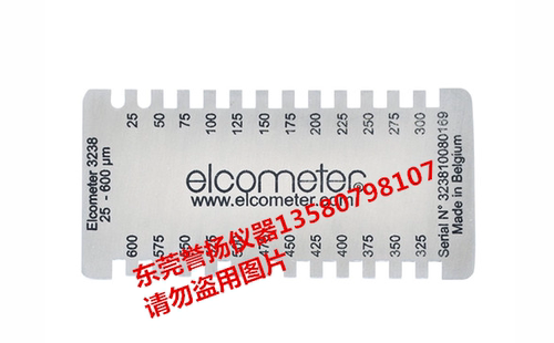 英国易高Elcometer3238长边湿膜梳不锈钢湿膜卡湿膜测厚仪-图1