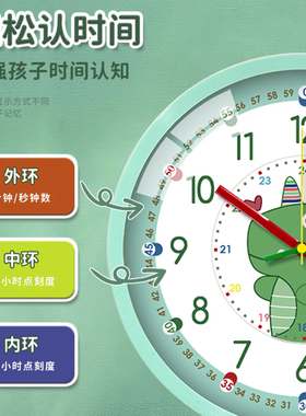 早教静音可爱挂钟家用挂墙