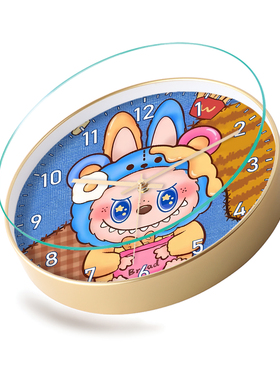 LABUBU卡通可爱创意个性挂钟