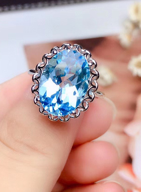 吊坠时尚风瑞士活口托帕石戒指