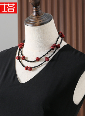 桑蚕丝香云纱饰品百搭时尚女士气质个性民族风中国风PT1179