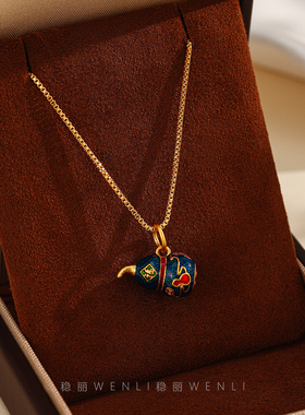 独特绝美新中式国风葫芦项链女