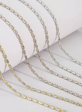 缘佛珠宝米珠链纯银毛衣链精致