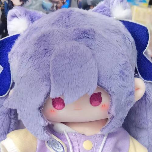 【限量首发】原神刻晴属性20cm棉花娃娃游戏周边二次元玩偶公仔 - 图1