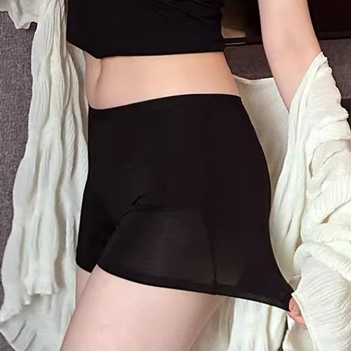薄款安全裤女打底裤无痕弹力防走光亲肤贴身不勒不卷边舒适透气 - 图1