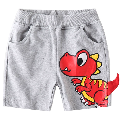 Мультяшные шорты для мальчиков для отдыха, детская хлопковая милая летняя одежда, детские штаны, коллекция 2023, в западном стиле