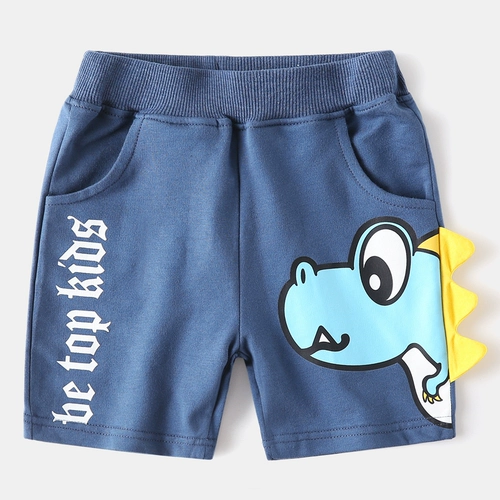 Мультяшные шорты для мальчиков для отдыха, детская хлопковая милая летняя одежда, детские штаны, коллекция 2023, в западном стиле
