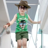 Детская хлопковая тонкая майка топ для мальчиков, футболка без рукавов, детская одежда