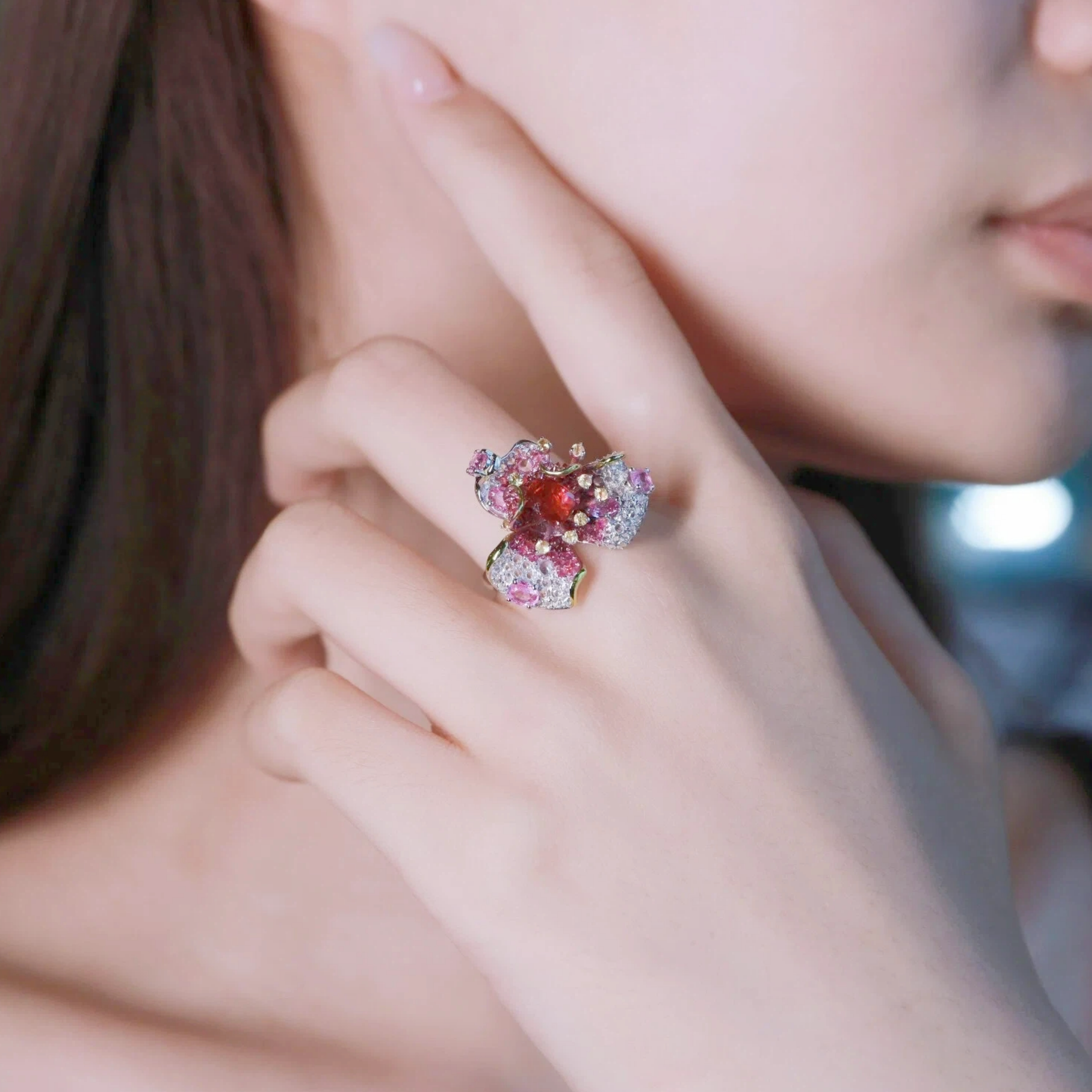 1 carat unheated pigeon blood ruby ring in 18K gold