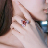 1 carat unheated pigeon blood ruby ring in 18K gold