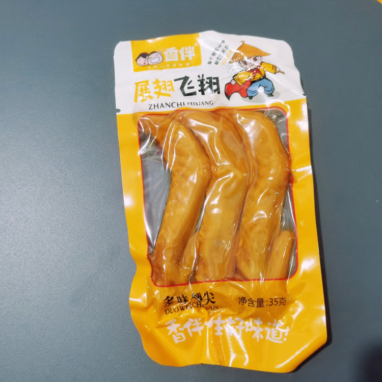 香伴多味鸭翅尖展翅飞翔35g袋装鸭肉零食小吃-图0