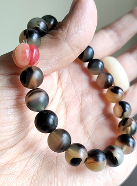 女士羊角材质民族风天然手串手链