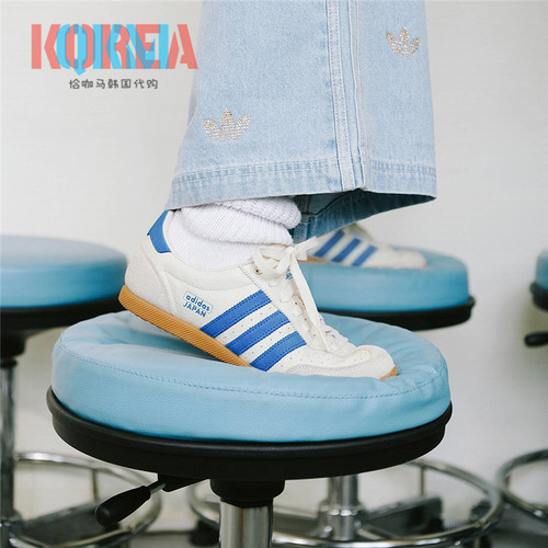 阿迪达斯Adidas三叶草Japan男女复古休闲运动T字头薄底鞋 JR0556 - 图1