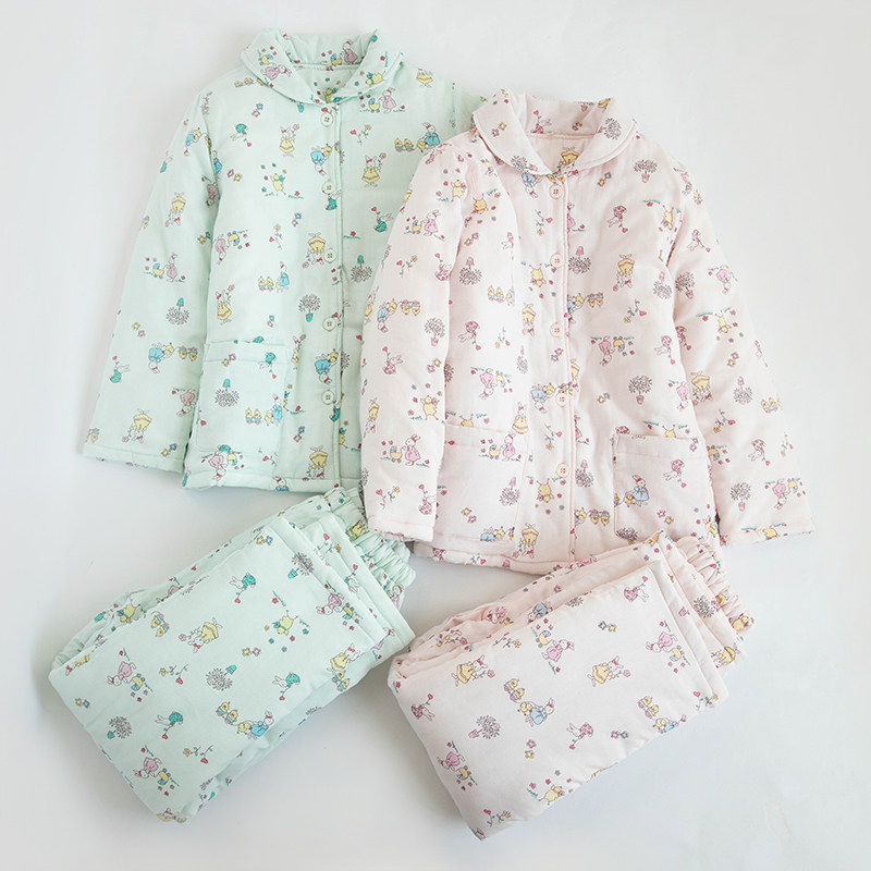 冬季加厚保暖夹棉棉袄棉衣儿童女童睡衣棉衣家居服中大童纯棉套装,淘宝优惠券,粉丝福利购,淘宝优惠卷