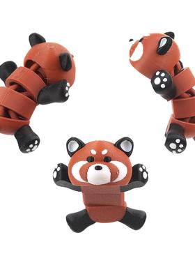 3D打印呆萌小棕熊一体关节可活动儿童玩具礼物车载摆件装饰可爱