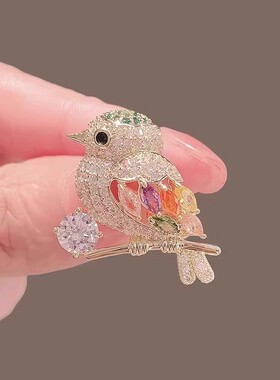 奥特莱斯品牌撤柜清仓折扣捡漏outlets轻奢喜鹊小鸟胸针女配饰潮1