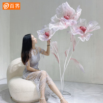 100 Worlds Wedding Celebration Props Genuine Silk Flower Silk Web Flower Shop Window Decoration Pendulum yarn Fancy Terrace Scene Placement Wedding road Citation