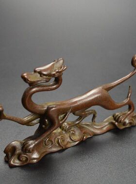 古玩铜器四方神兽四大神兽青龙白虎朱雀玄武四方位瑞兽家居摆件