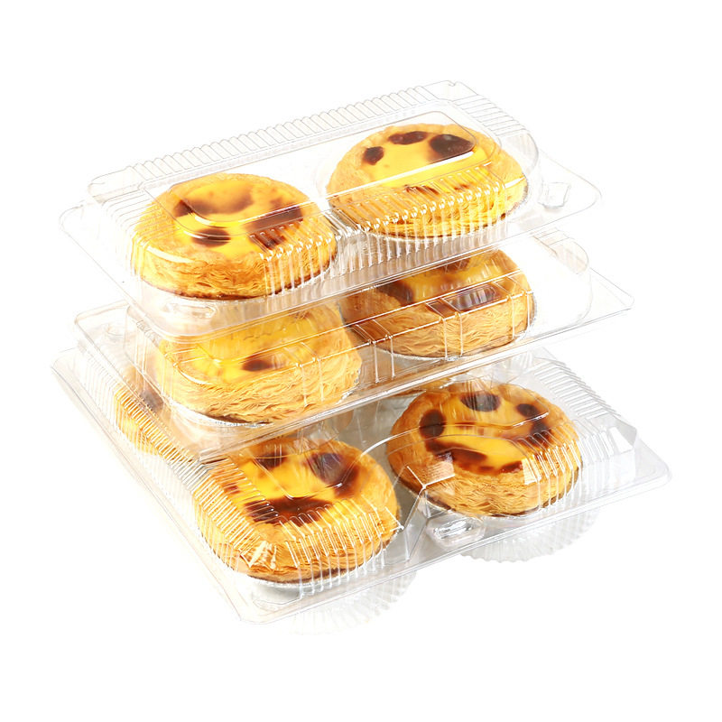 蛋挞吸塑包装盒 2粒透明塑料一次性蛋糕烘焙专用打包盒子家用葡式,淘宝优惠券,粉丝福利购,淘宝优惠卷