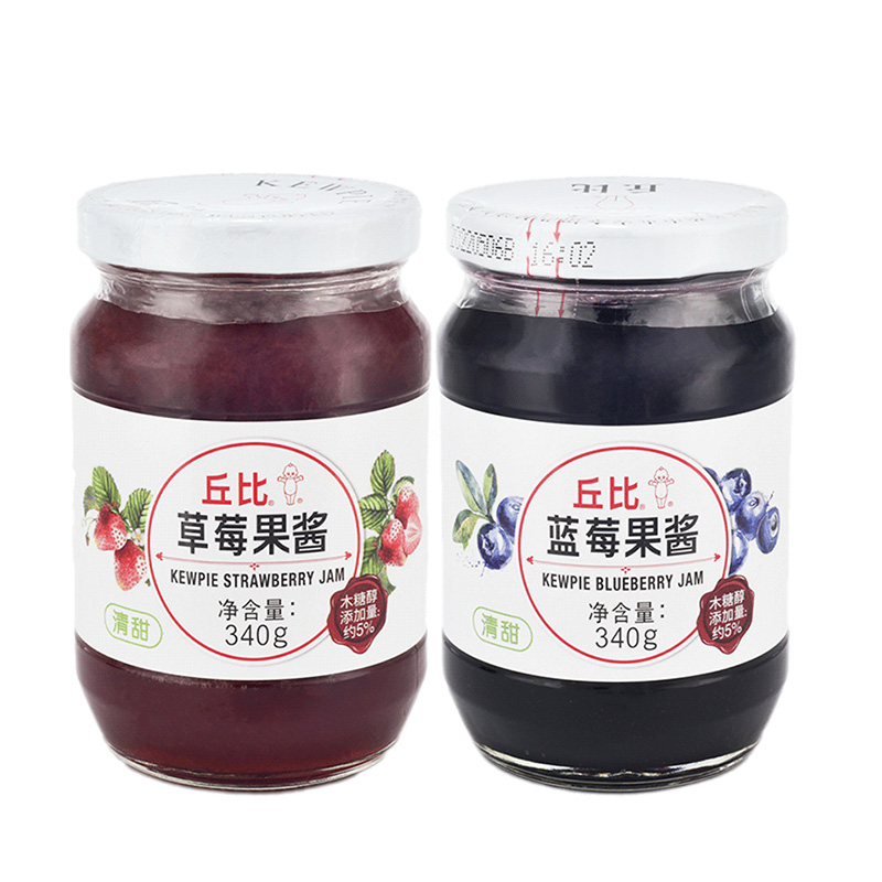 丘比草莓蓝莓果酱170g*2 夹面包涂抹水果酱蛋糕早餐烘焙材料0脂肪 - 图3