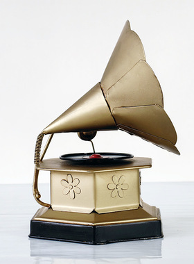 复古怀旧民国风老上海留声机模型