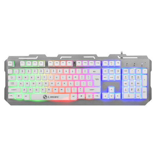 limeide力镁k20发光usb有线键盘悬浮彩虹机械手感游戏盘键盘机线 - 图1