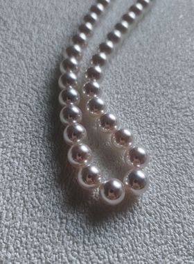 sotc原创设计进口施家水晶珍珠曼塔玫瑰天女极光镜面珍珠项链女