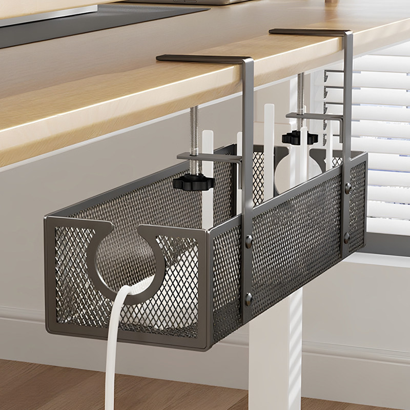 桌下理线架电源线槽整理盒电线收纳办公工位桌面排插支架置物神器,淘宝优惠券,粉丝福利购,淘宝优惠卷