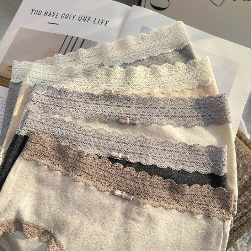 2025秋冬新款纯棉内裤女生7A抑菌A类全棉女士三角裤蕾丝边纯欲风,淘宝优惠券,粉丝福利购,淘宝优惠卷