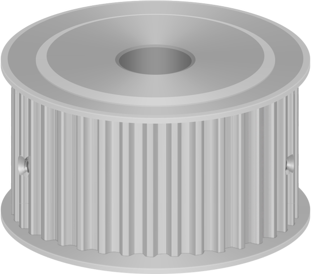 S5m72 double-sided flat timing pulley