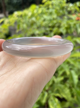 『青禾淑坊』天然玛瑙手镯 {天与多情丝一把} 国风古典圆镯 54MM