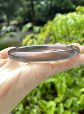 『青禾淑坊』天然玛瑙手镯 国风古典玉石圆镯 61MM