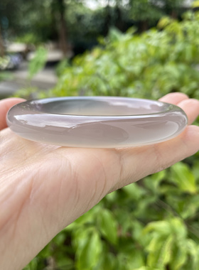 『青禾淑坊』天然玛瑙手镯 {天与多情丝一把} 国风古典圆镯 54MM