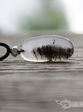 天然玛瑙古典玉石项链吊坠