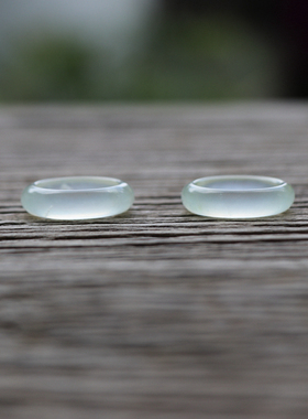 『青禾淑坊』天然岫玉戒指 {指尖风} 国风古典指环复古款可做吊坠