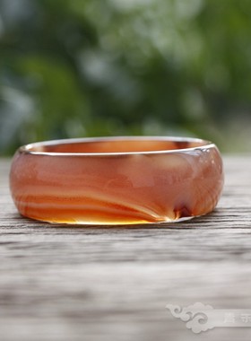 『 青禾淑坊 』中国风天然玛瑙手镯 { 看朱成碧 }古典风雅小物 镯