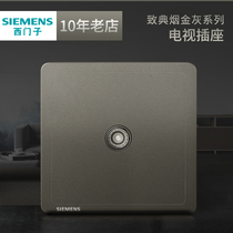 Siemens TV Socket To Classic Smoke Gold Grey 86 Type Home Cable TV Closed-circuit Information Panel Full House Package