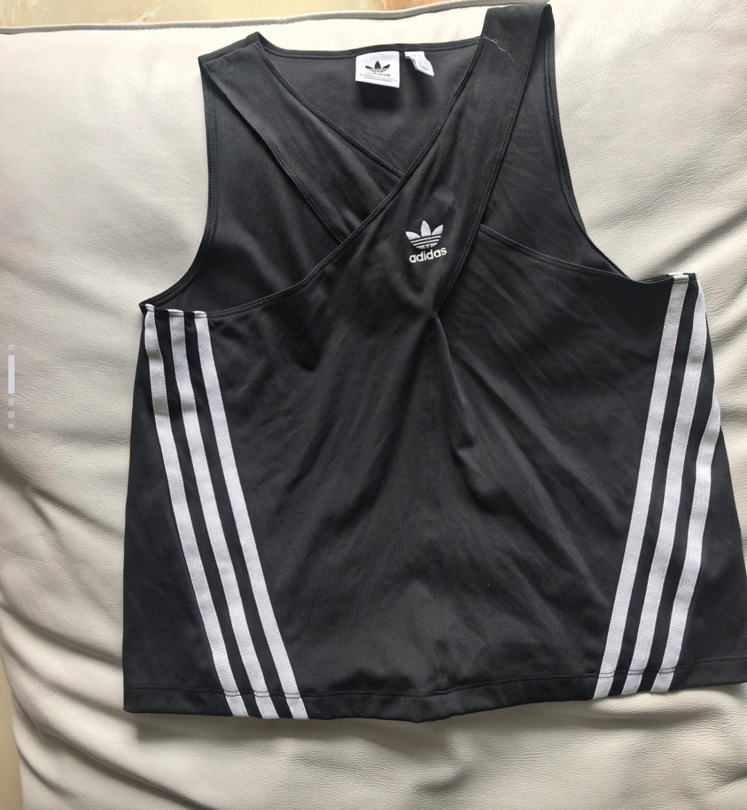 阿迪达斯三叶草正品背心女2025新款运动休闲百搭无袖上衣JM9258 - 图0