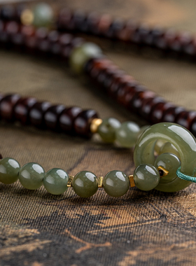 海南黄花梨4*7mm片珠多圈手串