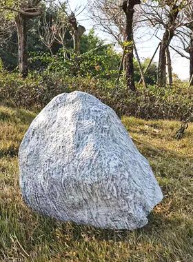 庭院景观石美陈现代轻奢雪浪石仿真石头假山落地网红摆件