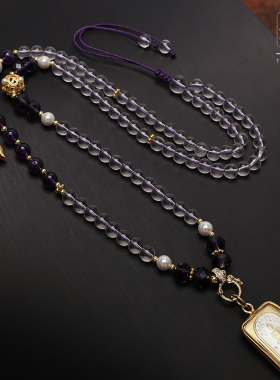 泰国佛牌链吊坠挂绳调节流苏