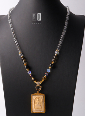 泰国佛牌链子水晶珠链挂唐卡