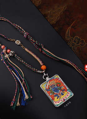 民族风唐卡绳文玩新中式国风莲花降魔杵藏式手工精编棉绳TG243