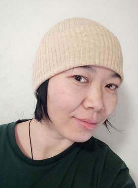 蚕丝羊绒围巾帽子保暖女