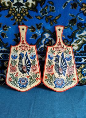 俄罗斯厨房用具公鸡报晓菜板高33厘米宽18厘米