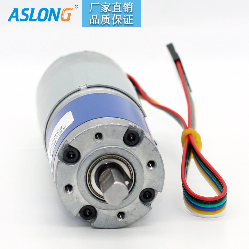 ASLONG PG36-555B行星齿轮编码器减速电机微型直流减速小马达24V-图1