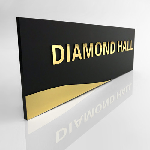 v黑色磨砂办公室部门提示牌指示标识牌集团标牌 - 图1