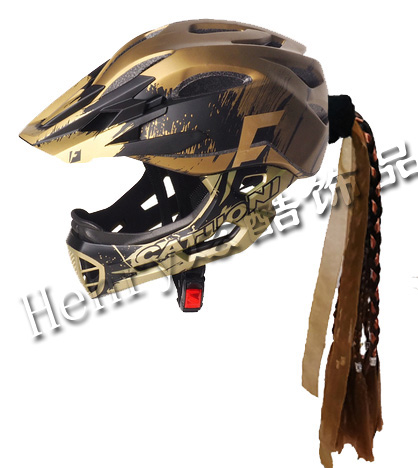 Cratoni卡托尼儿童头盔装饰平衡车滑步车飘带头饰品男女生脏辫子 - 图1