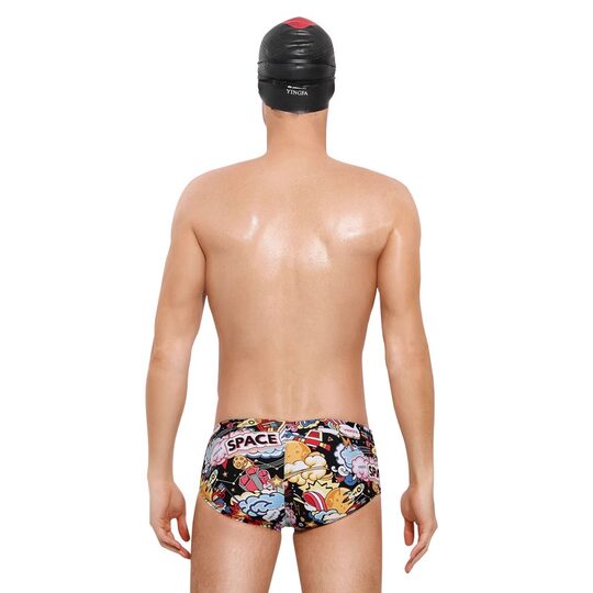 Yingfa triangle swim trunks small flat corner men's vertical stripes breathable