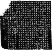 Great tensile paper such as the Northern Wei Wang Shoude Tomb Zhihigh-definition and other large tensile paper Copy Luoyang body Zhang Black female One-pulse calligraphy Jedi